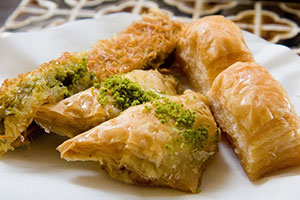 Baklava: protagonismo de frutos secos